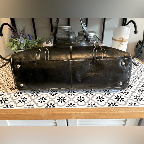 Fossil Black Leather Handbag - Picture 7 of 13